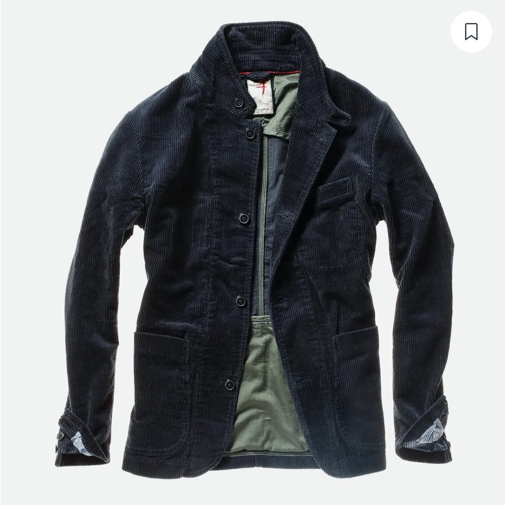 RELWEN
Corduroy Trap Blazer
 in Dark Navy size large